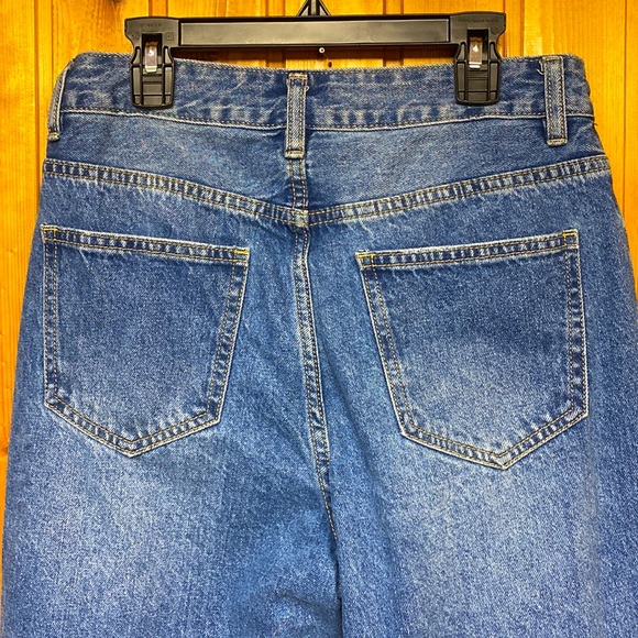 Shein High Waisted Distressed Open Sides Bottoms Washed Blue Women's Jeans 29 ! - Picture 5 of 7